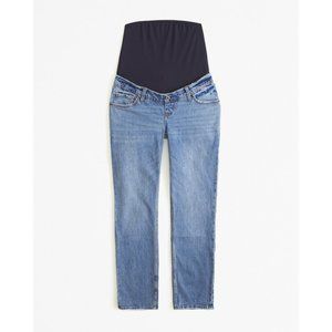 NWT Abercrombie Maternity Ankle Straight Jean 33 L